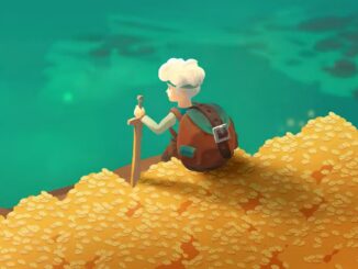 Moonlighter 2 - Will sitzt am Rande eines Berges aus Goldmünzen