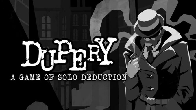 Artwork und Logo zu Dupery: A Game of Solo Deduction