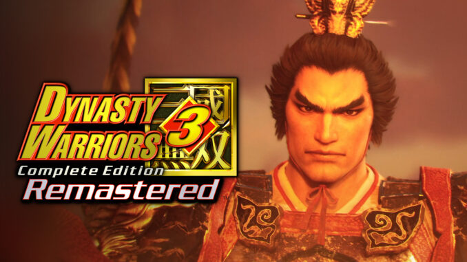 Artwork Dynasty Warriors 3: Complete Edition Remastered mit Nahaufnahme von Lu Bu